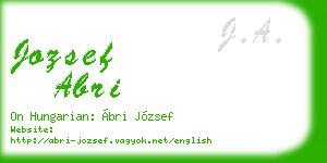 jozsef abri business card
